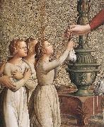 ANTONIAZZO ROMANO Annunciation (detail)  hgh Germany oil painting reproduction